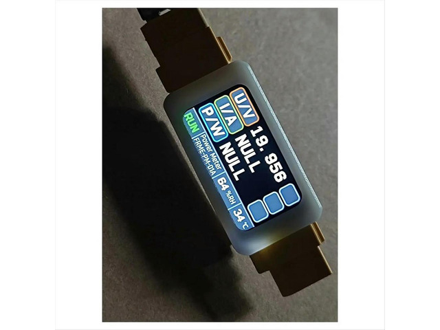 Power Meter 80A Digital Voltmeter Ammeter with Color Screen 0-34V Voltage Temp Humidity Monitor with Backlit
