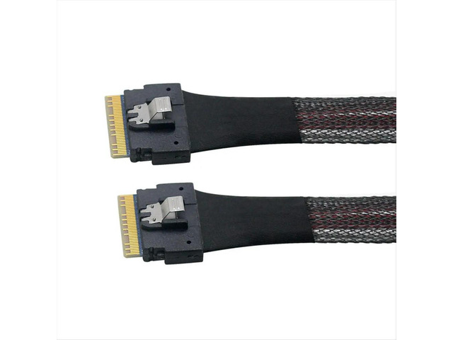 Server High-Speed Cable SFF-8654 Slim SAS to PCI-E Slimline SAS 4.0 SFF-8654 8i 74pin Host Server Disk Array Data Cable