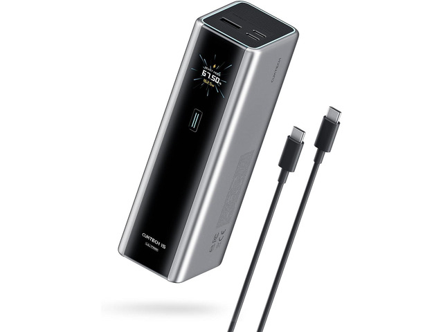 CUKTECH 15 Ultra Power Bank for Laptop, 20,000mAh 140W Portable Charger, Smart Display, External Battery for Outdoor Work and Travel, for iPhone...