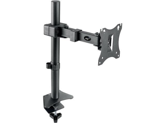 ELG Monitor Arm Desk Mount, Adjustable Height, 17-34' Screens up to 15.6 lbs, 360Â° Rotation, Heavy-Duty Steel with Epoxy Coating, VESA 75x75 to.