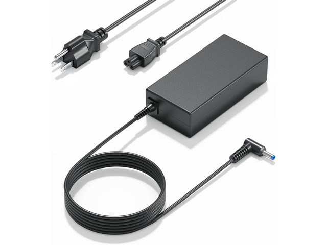 Laptop Charger Compatible with HP Model 14 15 17 Computer 65W 45W Smart Blue Tip Power Adapter