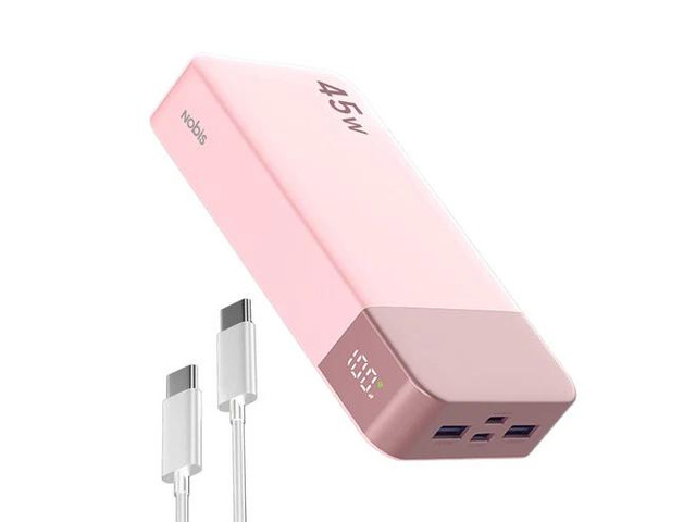 Power Bank 20000mAh 45W Charging Portable External Battery Backup For Cell Phone