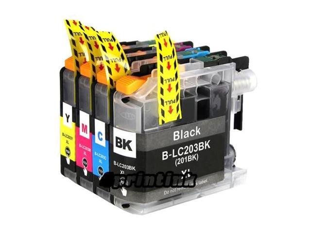 4pk Ink for Lc203 Brother Lc203xl mfc J480dw J460dw J485dw J680dw Lc201 Set