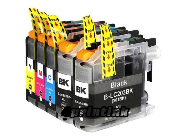 5pk Ink set for Lc203 Brother Lc203xl mfc J480dw J460dw J485dw J680dw Lc201