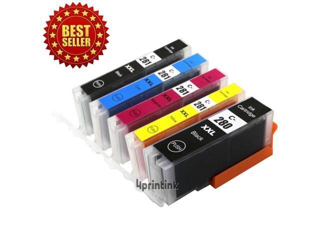 5PK PGI-280 XXL CLI-281 XXL Ink for Canon PIXMA TS6120 TS6220 TS8120 TR7520