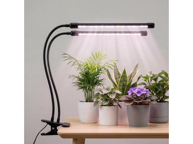 Bloom Lume LED Grow Lights for Indoor Plants Full Spectrum - Features Multi Mode Color Spectrums, Dimmable, Auto Timer, Clip on Goosneck Plant Lamp