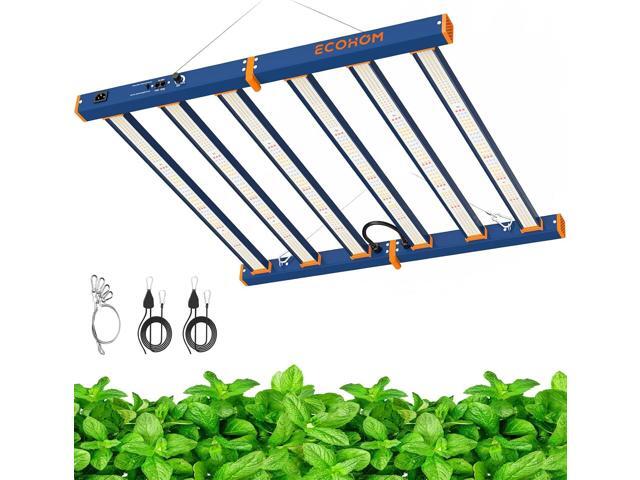 ECOHOM 500W LED Grow Light, Full Spectrum Dimmable Daisy Chain, Pro Bar Style for 4x4ft Grow Tent, Foldable & Hanging Growing Lamp for Indoor...
