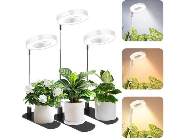 LBW Grow Light for Indoor Plants, Height Adjustable Plant Grow Lamp with Auto On/Off Timer 6/8/12/16H, 3 Colors,5 Dimmable Brightness, for Small...