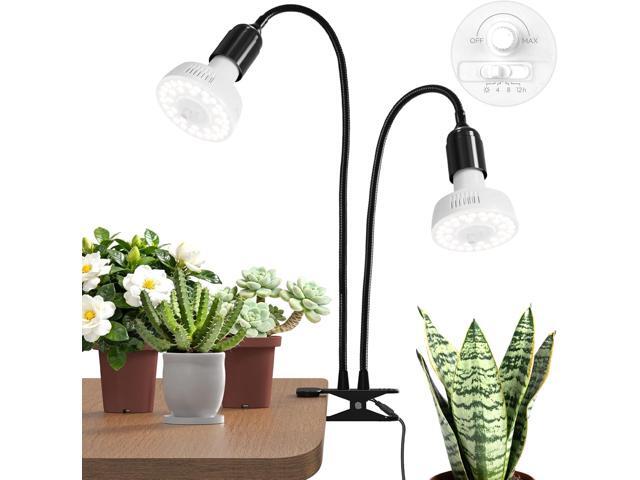 Barrina Orbgrow OG11A2 Clip On Grow Lights for Indoor Plants, Integrated Stepless Dimming & Timing, 5000K 22W(2 x 11W, 200 Watt Equiv), Full...