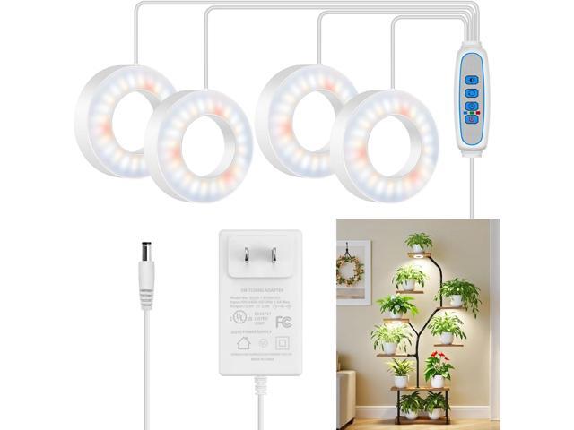 Kullsinss Ceiling Grow Lights for Indoor Plants, 192 LEDs 24W Full Spectrum Plant Lights for Indoor Growing, 3.5' Under Cabinet Plant Grow Light...
