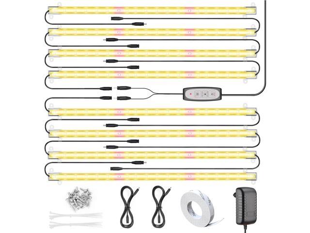 LED Grow Light for Indoor Plants, Grow Lights 80W Full Spectrum, 4 Dimmable Levels Sunlike Grow Lamp, Auto On/Off 3/6/12H Timer Grow Light Strips...