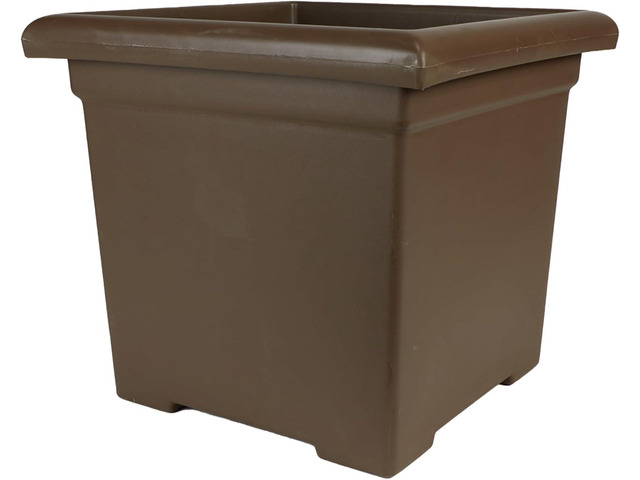 The HC Companies Accent Square Plant Pot w/Drainage - Classic Planters for Outdoor Plants & Indoor Plants - Lightweight & UV-Resistant Square...