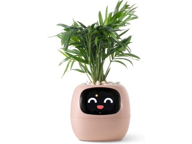 PLANTSIO smart pet Planter Robot Guidance on Plant Care with Emojis, Adorable Plant Companion with Rich Gesture Interaction, Neat Desk Setup Gift...