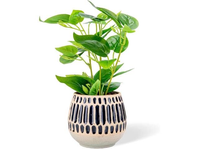 Ceramic Planter 4 Inch Plant Pots Indoor Outdoor Succulent Plant Pot Flower Pots Mid-Century Planter Ceramic Pot
