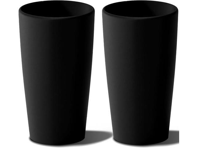 SnugNiture Set of 2 Round Tall Planters 22 Inch, Large Planter for Indoor Outdoor Plants, Modern Flower Pot Containers Large Decorative Tree.