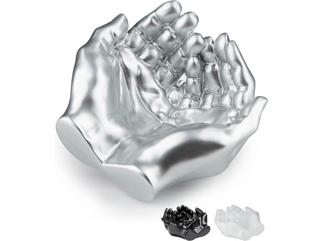 Tapeera Hand Shaped Succulent Planter Pot - Crystal Holder Display - Air Plant Holder Hand Planter - Giving Hands Sculpture Decor - Key Bowl Ring...
