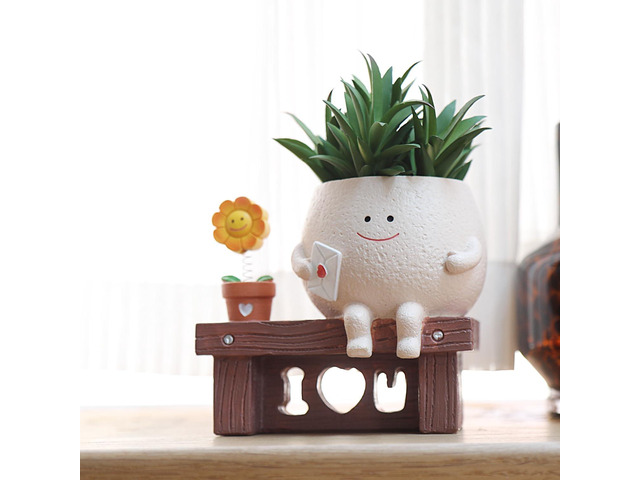 Sunflower Planter Pot with Drainage Hole Cute Plant Pots for Succulents Plants Live Unique Flower Pots for Indoor Outdoor Use