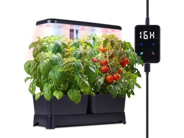 Indoor Garden Led Grow Light Planter Pots, Herb Kitchen Garden Grow Kit, Full Spectrum LED Plant Light for Plants, Height Adjustable Growing Lamp...
