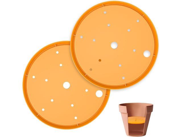 Lettry 2Pcs Planter Inserts for Large Pots, 10' Round Plastic Planter Insert with Drainage Holes for Place Inside Planters to Use Less Potting Soil...