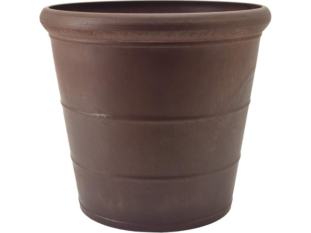 PSW Pot Collection NUR28C 10 Planter Pot for Indoor and Outdoor Plants and Gardens, 10-inch, Chocolate