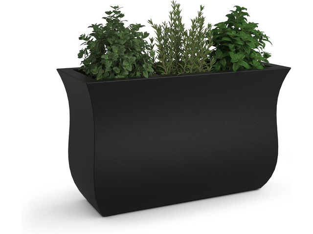 Mayne 5875-B Polyethylene Planter, Black,36x16