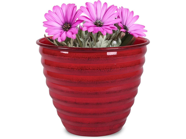 Headwind Robert Allen Ironstone Decorative Planter Avondale Classic Collection, Autumn Blaze, 8-Inch