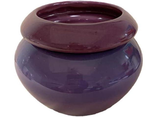 Maryland China Tri-Color Purple 3.75' Opening Urn Shaped Self Watering Planter