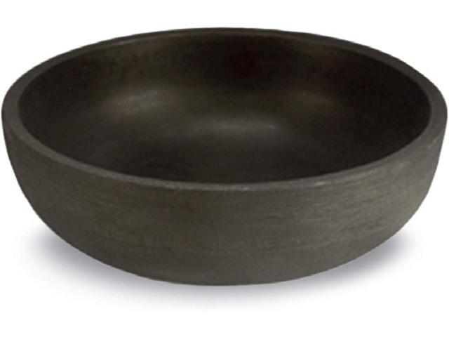 Crescent Garden Orinoco Planter Bowl Double-Walled Resin Pot for Succulents, Flowers Without Drain Hole - 21' W x 8.25' H (Old Bronze)