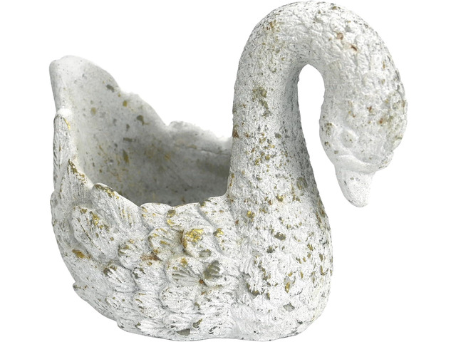 Swan Planters for Outdoor Plants Succulent Pots Indoor Unique Flower Plant Pots Cement Swan Decor Home Garden Balcony Decor
