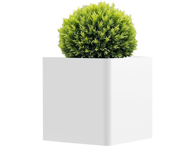 Large Metal Outdoor Planter Box 24' W x 24' D x 24' H, Cube Planters for Outdoor Plants, Large Square Flower Pot for Patio, Deck, Garden, Yard