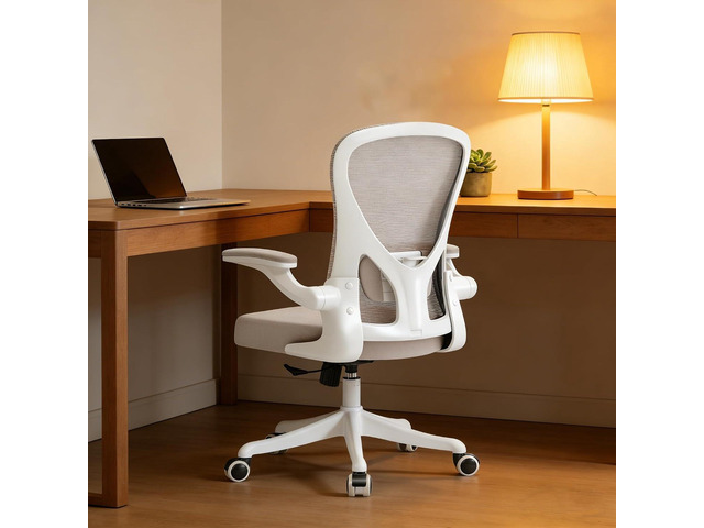 Ergonomic Office Desk Chair High Back Mesh Computer Chair 360° Swivel Adjustable Lumbar Support & Flip-Up Armrests capacity 300 lbs capacity