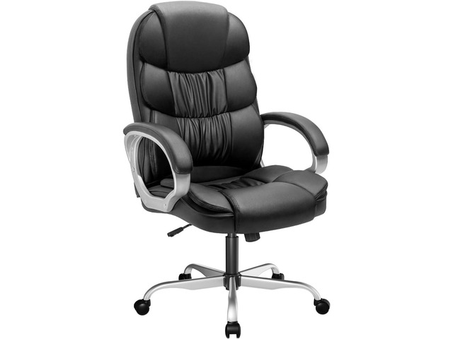 VICTONE Big and Tall Office Chair Ergonomic Desk Chair High Back Executive Computer Chair Adjustable Swivel PU Leather Task Chair with Padded...