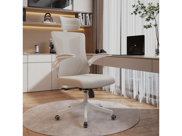balmstar Ergonomic Office Chair Desk Chair - Mesh Computer Chair with 360° Swivel Wheels, Adjustable 90-130° Recline & Lumbar Support for Home...
