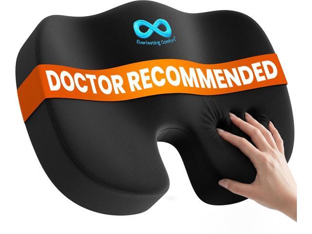 Everlasting Comfort Doctor Recommended Memory Foam Seat Cushion for Office Chairs & Car - Ergonomic Office Desk Accessories - Cushions for Tailbone...