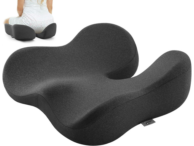 Dreamer Car Seat Cushion for Tailbone & Sciatica Pain Relief Certified & Ergonomist-Designed,Tapered Front Edge Reduces Thigh Pressure,Wide...