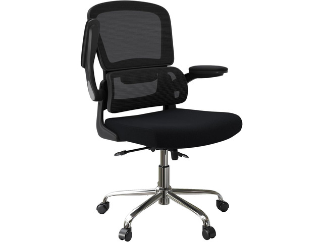 Logicfox Ergonomic Office Chair, Mesh Desk Chair with Flip-Up Arms for Home