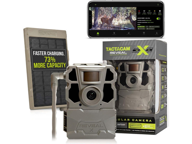 Tactacam Reveal X Gen 2.0 LTE Cellular Trail Camera Reveal External Solar Panel