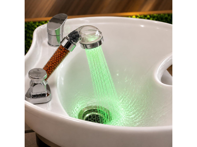 Socila LED Sprayer Head Color Changing for Shampoo bowl, Salon Shampoo Bowl Spray Head High Pressure, auto color-changing, Filter By Stones For Dry...