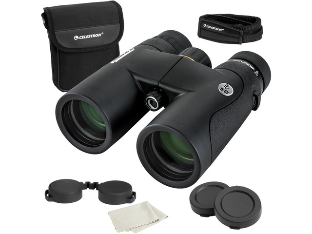 Celestron Nature DX ED 8x42 Premium Waterproof Birding Binoculars ED Glass for True-to-Life Color, Fully Multi-Coated Optics & Phase Coated BaK-4...