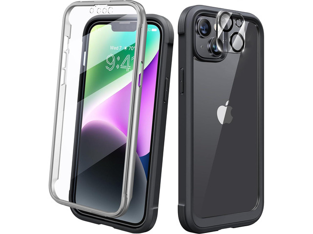 Diaclara Designed for iPhone 14 Plus Case, Full Body Rugged Case with Built-in Touch Sensitive Anti-Scratch Screen Protector, with Camera Lens...