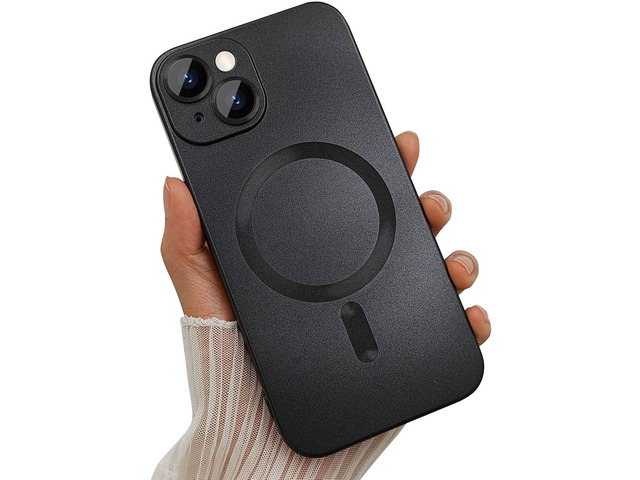 ankofave Magnetic case for iPhone 13 Mini Phone Case for Women, Matte Luxury Soft Metallic Luster Design with Camera Lens Protector, Compatible...