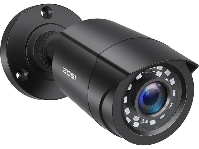 ZOSI 2.0MP FHD 1080p Security Camera Outdoor/Indoor (Hybrid 4-in-1 HD-CVI/TVI/AHD/960H Analog CVBS),24PCS LEDs,80ft Night Vision,Weatherproof...