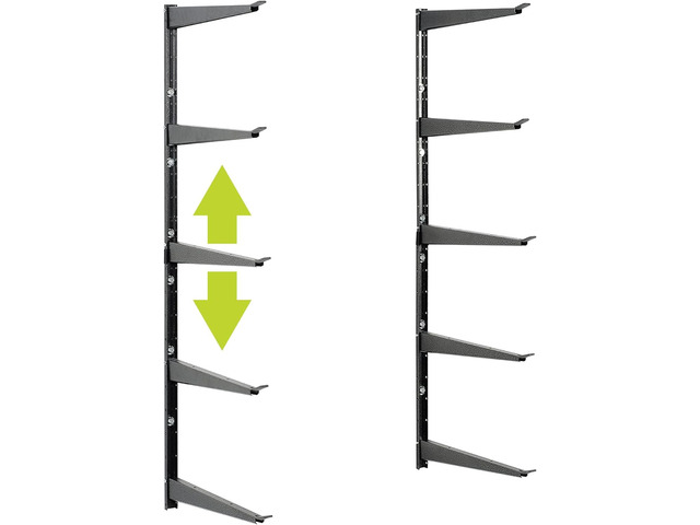 Delta Heavy Duty Lumber Storage Rack Cycle, Holds Up to 800 lbs - Easy to Install Wood Storage Rack with Fully Adjustable Arms - Steel Construction...
