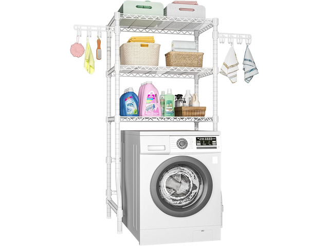 Ulif U8 Laundry Room Storage Organizer, Over The Washer and Dryer Storage Shelves for Laundry Organization, 35W x 17.3D x 76.2H, Suit Washing...