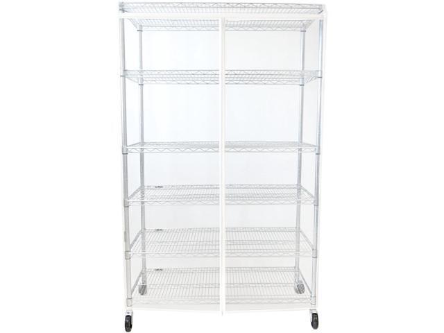 Formosa Covers Premium All Clear Wire Shelf Cover - Heavy-Duty Storage Solution for Wire Shelving Rack (36Wx18Dx72H) - Waterproof PVC, Multi Zipper...