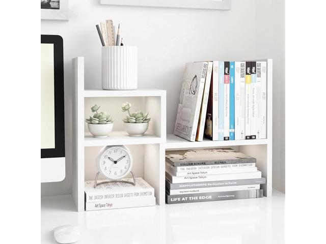 Jerry & Maggie - Desktop Organizer Office Storage Rack Adjustable Wood Display Shelf Birthday Gifts - Toy - Home Decor - Free Style Rotation...