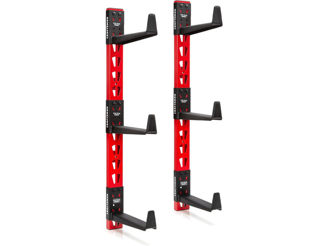 CRAFTSMAN 6-Arm, 10-Inch Deep Cantilever Rack Workshop for Wood, Lumber or Pipe Storage System, Arms Feature Anti-Marring Rubberized Coating and...