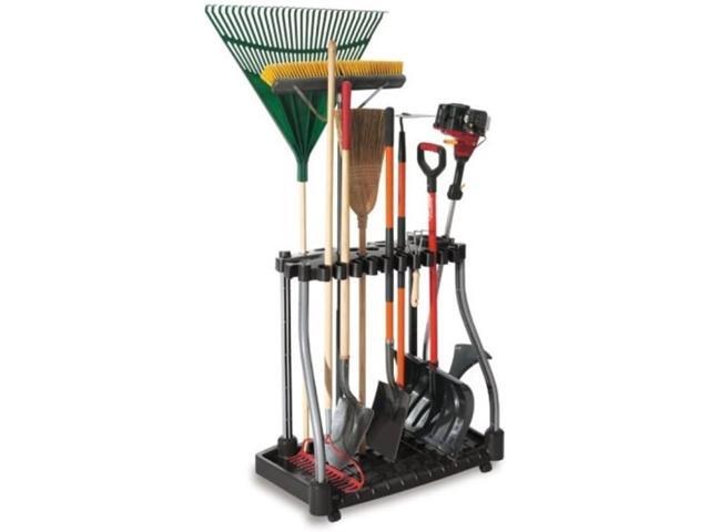 Rubbermaid Garage Tool Tower Rack Easy to Assemble Wheeled Organizes up to 40 Long-Handled Tools/Rakes/ Brooms/Shovles in Home/House/Outdoor/Shed...