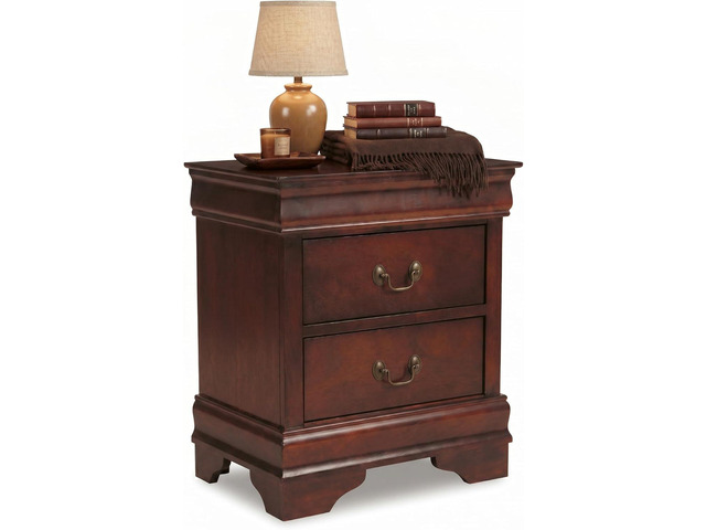 Signature Design by Ashley Alisdair 2 Drawer Nightstand, Reddish Brown