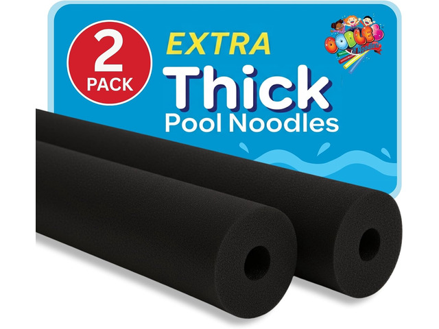 Oodles of Noodles Foam Pool Swim Noodles 2 Pack, Hollow Core Swimming Foam Tube for Pool Floats, Buoyant for Beach, Water Play, Crafts, DIY...